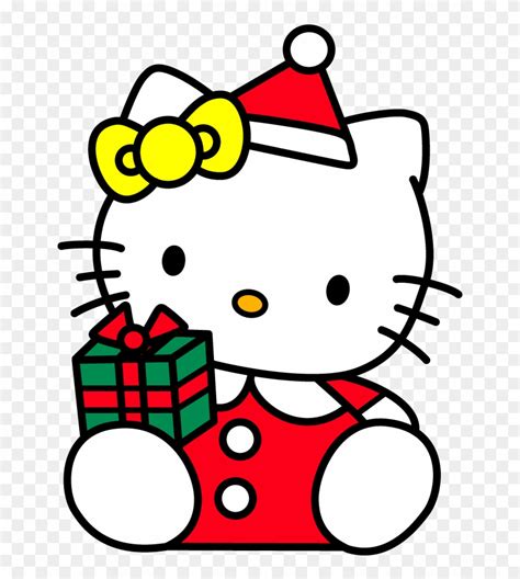 Download Christmas Cat Clip Art Clipart Panda Hello Kitty De Navidad