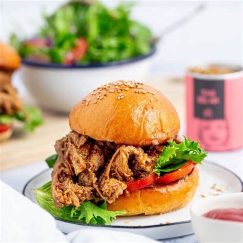 Pulled Pork Burger Aus Dem Ofen Rezept Just Spices