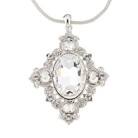 Swarovski Crystal Vintage Swarovski White Diamond Crystal Pendant