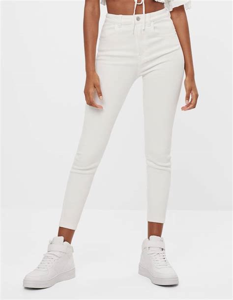 Venta Pantalones Blancos Mujer Bershka En Stock