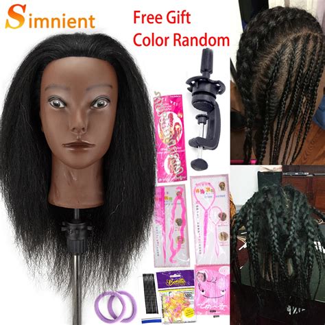 Inch Mannequin Head With Human Hair For Braiding Real Hair