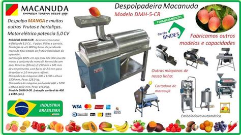 Macanuda M Quina Industrial Pra Despolpar Manga Cimm