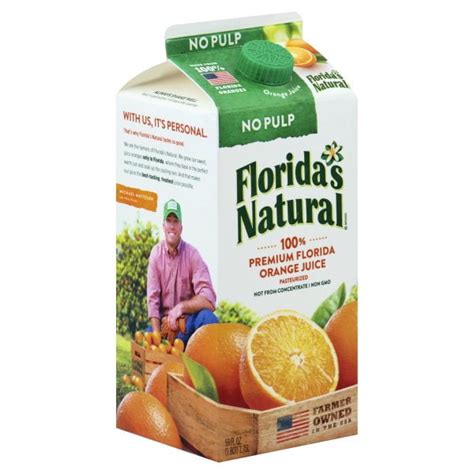 Florida's Natural, 100% Premium Florida Orange Juice No Pulp, 59 Fl. Oz ...