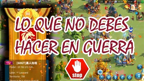 Lo Que No Debes Hacer En Guerra Rise Of Kigdoms En Espa Ol Youtube