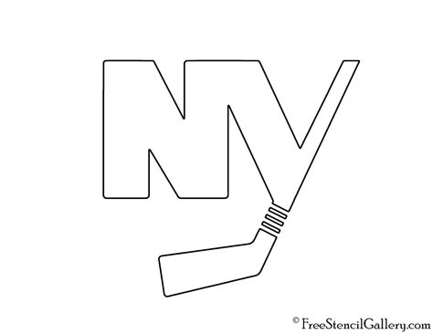 NHL - New York Islanders Logo Stencil | Free Stencil Gallery