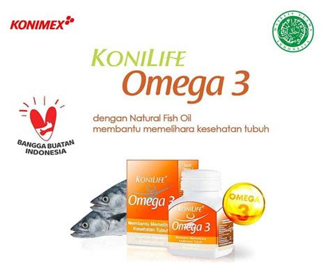 Omega 3 Konilife Asli Minyak Ikan Isi 30 Kapsul Lunak Lazada Indonesia