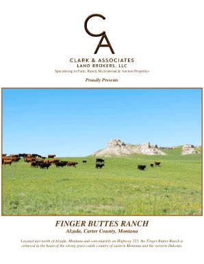 Fillable Online Finger Buttes Ranch Fax Email Print Pdffiller