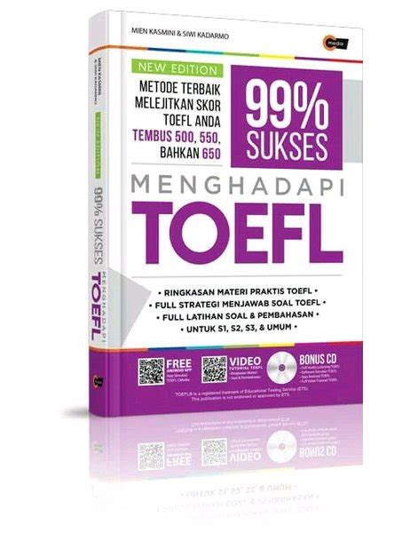 Jual New Edition 99 Sukses Menghadapi TOEFL Bonus CD Di Lapak Alifia