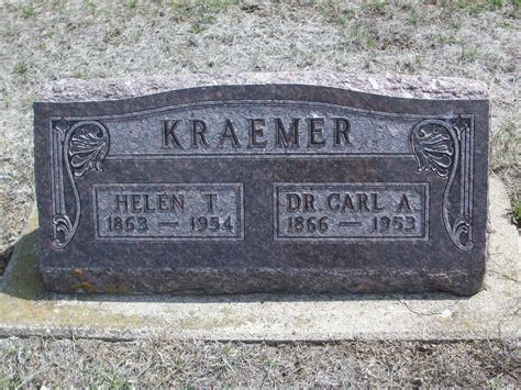 Dr Carl A Kraemer 1866 1953 Find A Grave Memorial