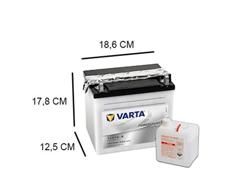 12N24 4 Varta Freshpack 24Ah Motor Accu 200A 12V Accudeal