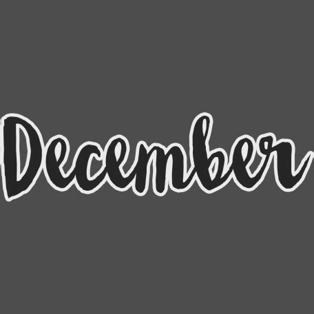 December - word art graphic by Gina Jones | DigitalScrapbook.com ...