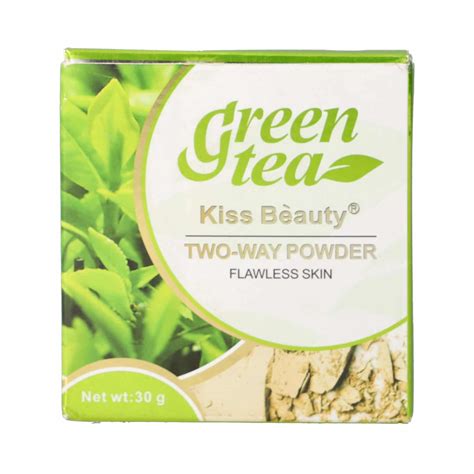 Green Tea Two Way Powder 81177 Kiss Bèauty Cosmetic Products