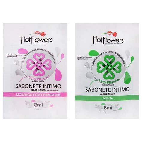 Sabonete íntimo Líquido Sachê 8ml Hot Flowers Gall