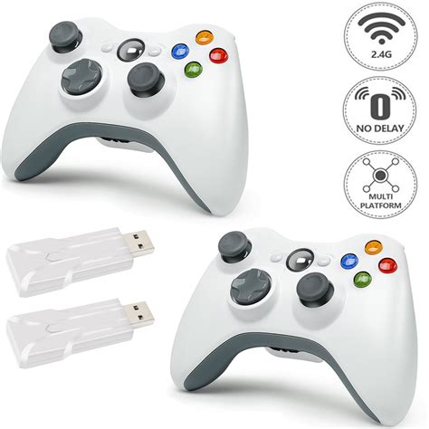 Bonadget Xbox 360 Controller Wireless Controller For Xbox 360 2 4ghz