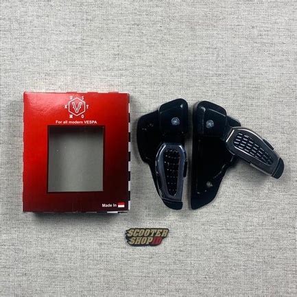 Jual Footstep Vkustom Black Silver For Vespa Sprint Primavera Shopee