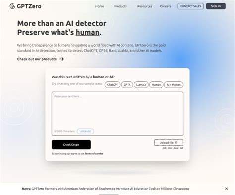 Gptzero 超过百万人都在用的免费ai内容检测工具 Ai工具集