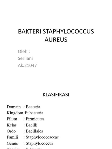 Bakteri Staphylococcus Aureus Pdf