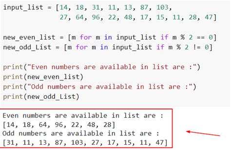 How To Print Even And Odd Numbers In Python