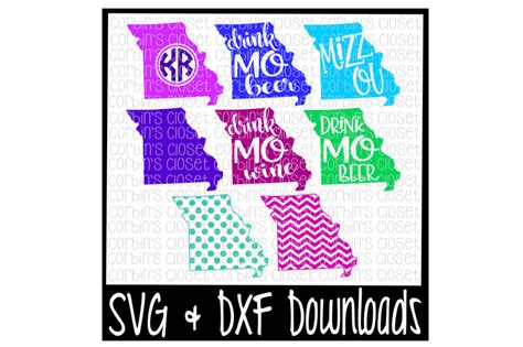 Missouri SVG Missouri Monogram SVG Cut File By Corbins SVG