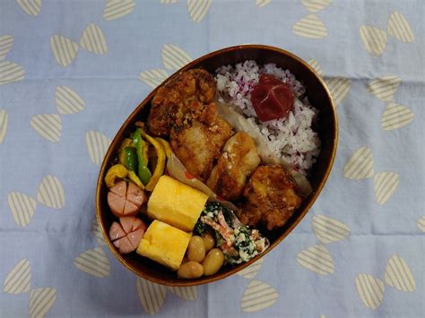 6月9日のお弁当 ～鶏唐揚げのお弁当～ Happyな毎日をめざして