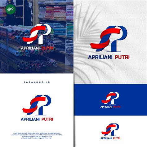 Logo Toko Perdagangan Kain AP Apriliani Putri Jasalogo Id