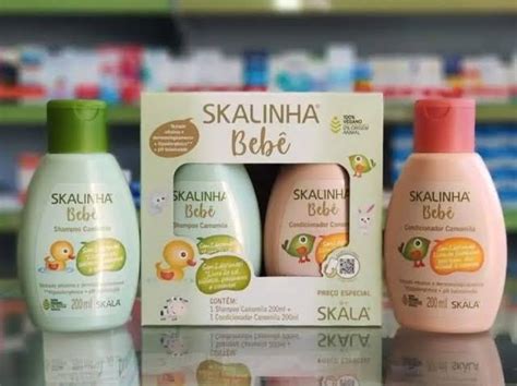 Kit Skalinha Beb Shampoo Condicionador Fam Lia Econ Mica