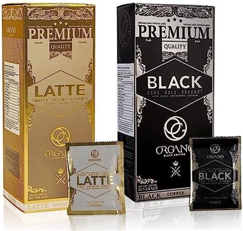 Organo Gold Combo Pack 1 Caja de café Negro y 1 Caja café café café