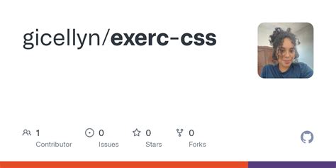 GitHub Gicellyn Exerc Css