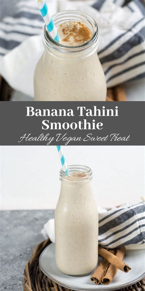 Banana Tahini Smoothie It Starts With Good Food Recipe Easy Smoothie Recipes Dessert