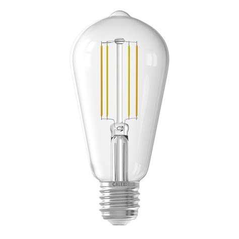 Calex Smart Led Filament Rustiek Lamp Helder St64 E27 7w 806lm 1800 3000k