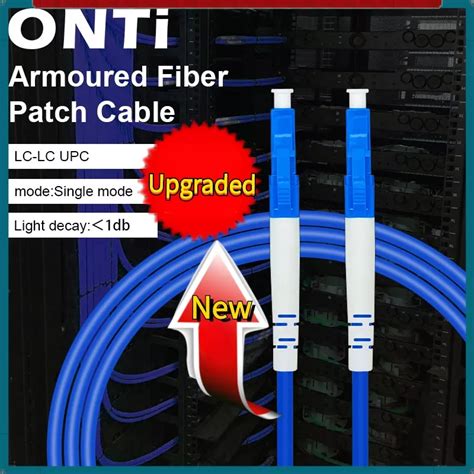 ONTi Armoured Fiber Optic Patch Cord LC UPC Single Mode Simplex 2 0mm