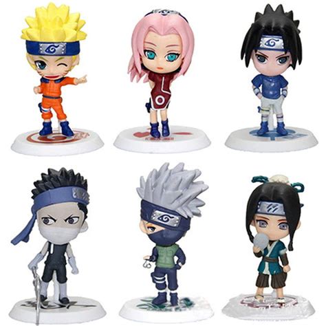 Buy LBJ 6 Piece Naruto Figurine Set Haku Naruto Uzimaki Zabuza