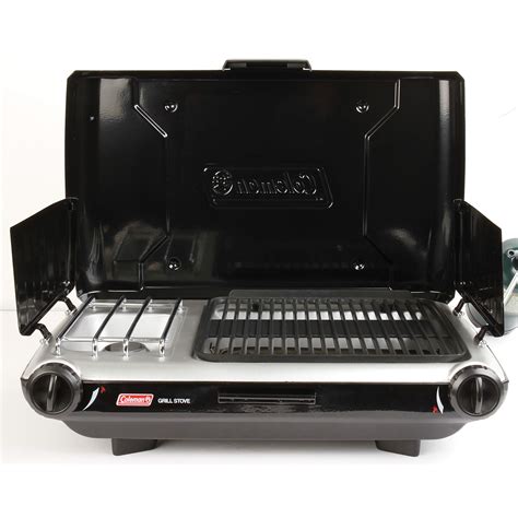 Coleman Gas Camping Grill Stove Tabletop Propane 2 In 1 Grill Stove