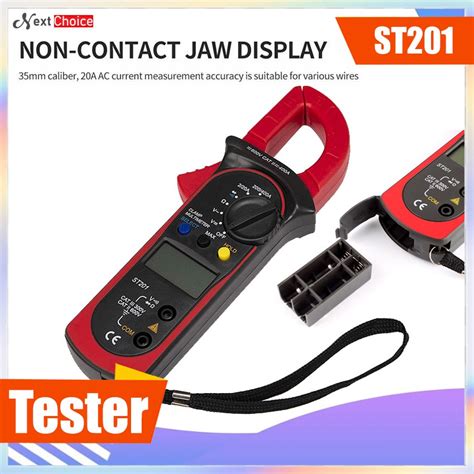 St Digital Clamp Multimeter Resistance Ohm Tester Ac Dc Clamp