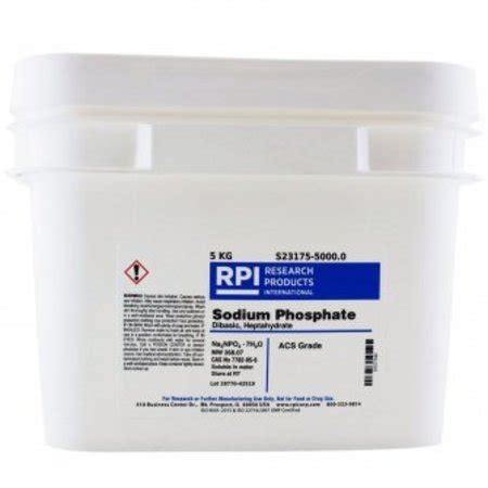 Rpi Sodium Phosphate Dibasic Heptahydrate Kg S Zoro