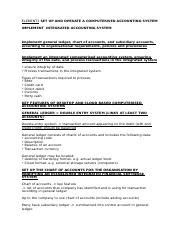 Element Set Up And Operate A Computerised Accounting System Docx