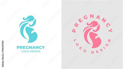 Pregnant Woman Logo Desgn Vector Pregnancy Logo Design Vector Woman