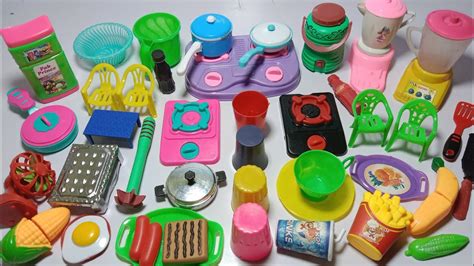 5 Minutes Diy Unboxing Mini Kitchen Set Toy Collection Mini Plastic