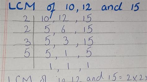 Lcm Of And By Division Method Lcm By Division Method Of