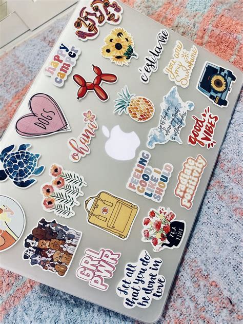 Macbook Aesthetic In Cute Laptop Stickers Macbook Case Stickers