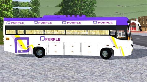 Veera Purple Travel Bus Bussid Morning Ride Sleeper Bus Real Ride