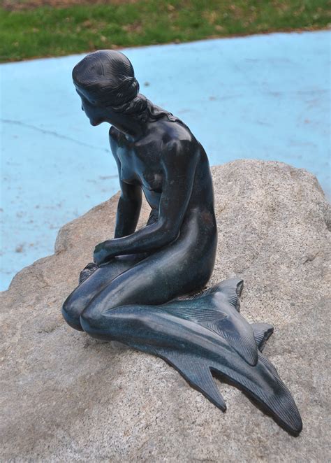 The Little Mermaid statue in Salt Lake City, Utah - Mermaids of Earth