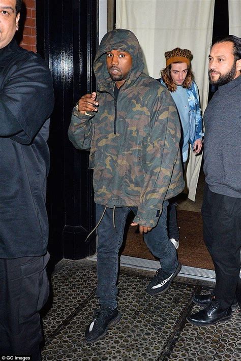 Surprised Kanye West Was Spotted On Friday Night In Soho New York Leaving A Bar In A Camo