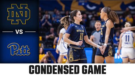 Notre Dame Vs Pitt Condensed Game 2022 23 Acc Womens Basketball