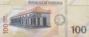 Banknote Lempiras Honduras Modified Design Issue Wor P