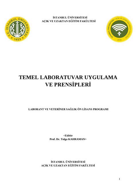 Pdf Temel Laboratuvar Uygulama Dokumen Tips