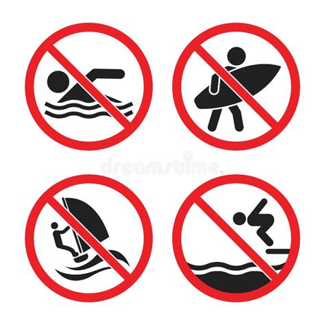 Swimming Safety Pictogram Stock Illustrations 914 Swimming Safety Pictogram Stock