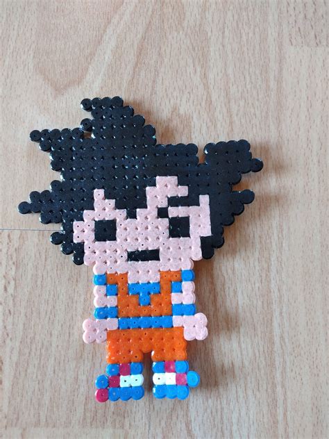 Son Goku Pixel Artperler Beadsfuse Beads Etsy