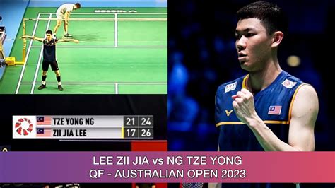 Lee Zii Jia Vs Ng Tze Yong Australian Open Youtube