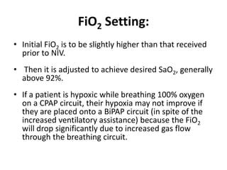 Non Invasive Ventilation Ppt
